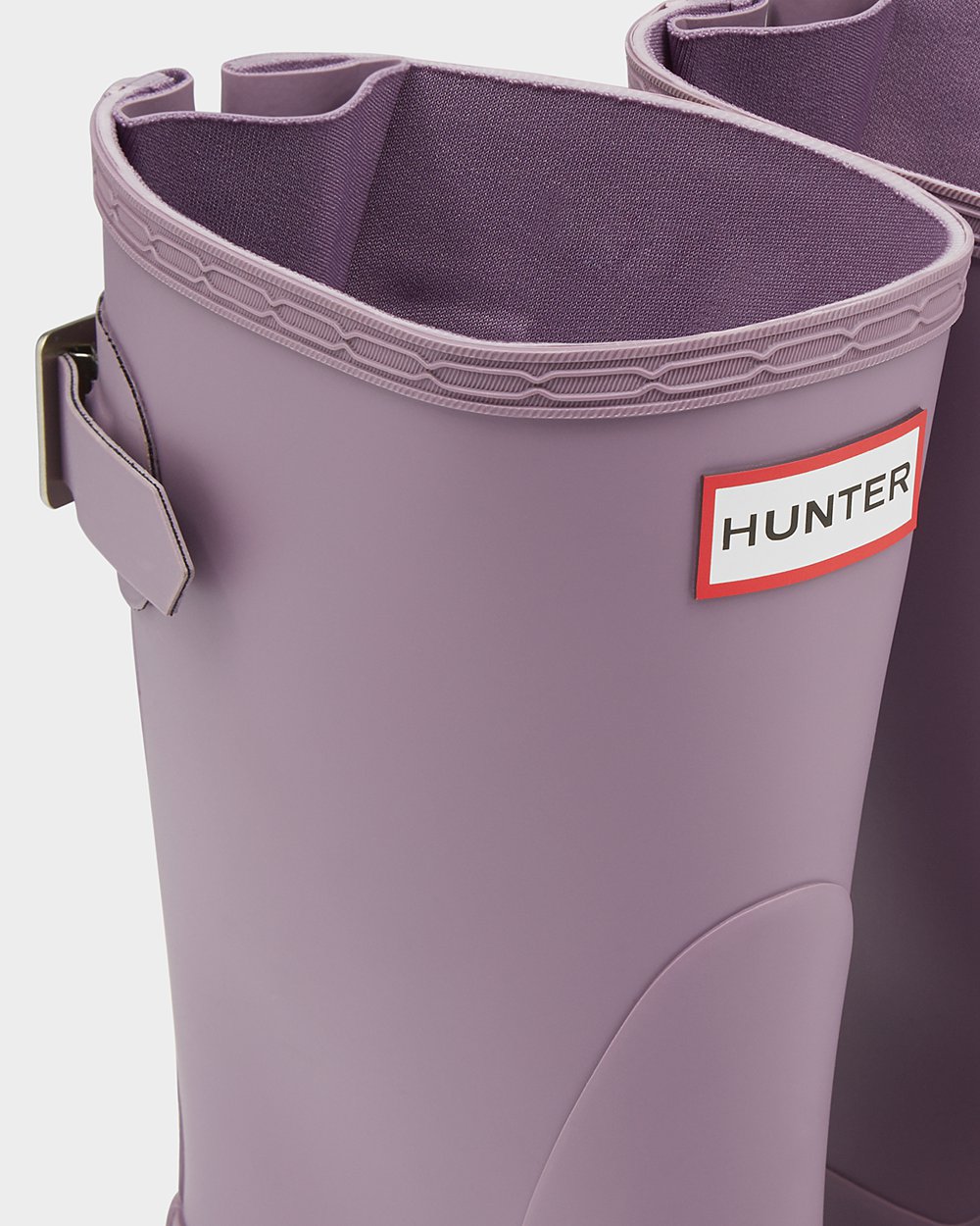 Women Hunter Original Back Adjustable | Short Rain Boots Purple | NZ-12458-EXAW